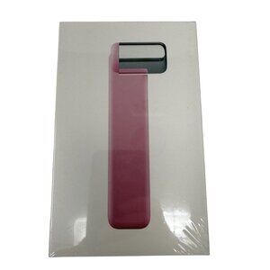 Quiet Hours Stainless Steel Pink Face Roller For Skin Tightening & Puffiness Red